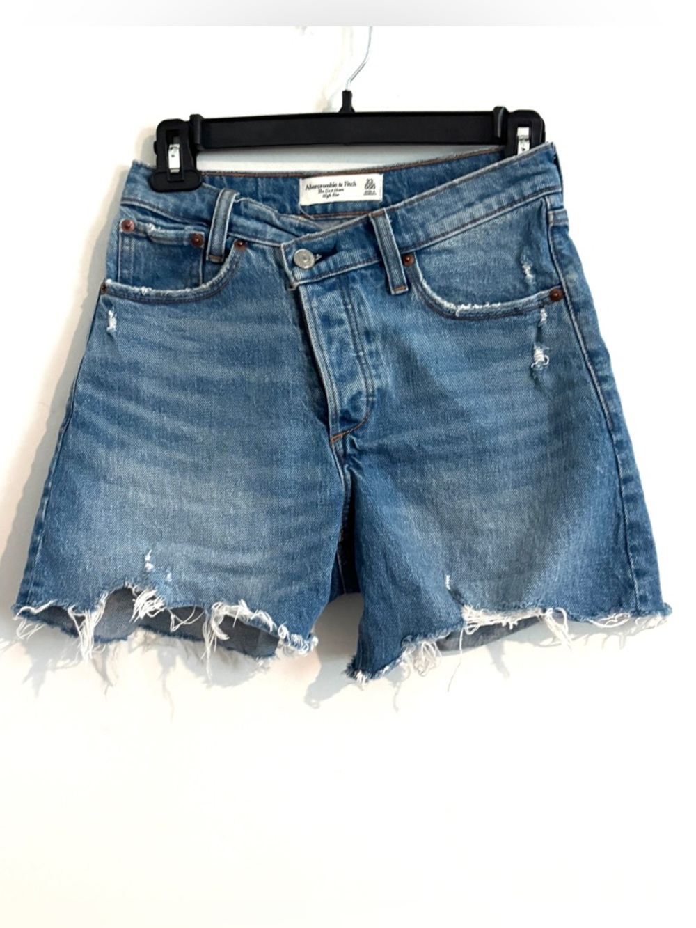 Abercrombie & Fitch High Rise Dad Short, from the Curve Love Sz 23 jean shorts